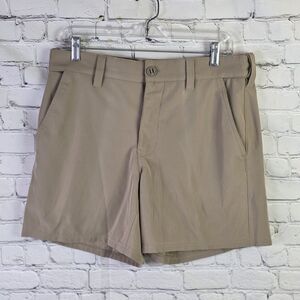 Huk Men's Medium Beige Performance Quick Dry Fishing Shorts